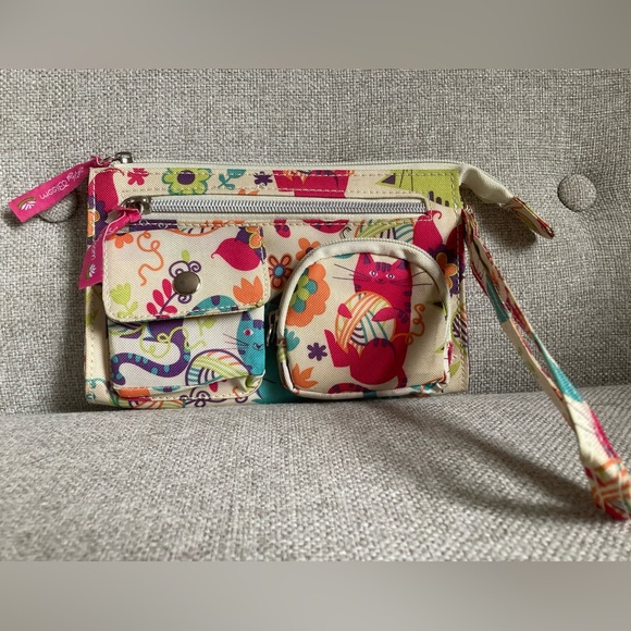 Lily Bloom Bags Lily Bloom Knitting Kitten Wristlet Wallet Poshmark